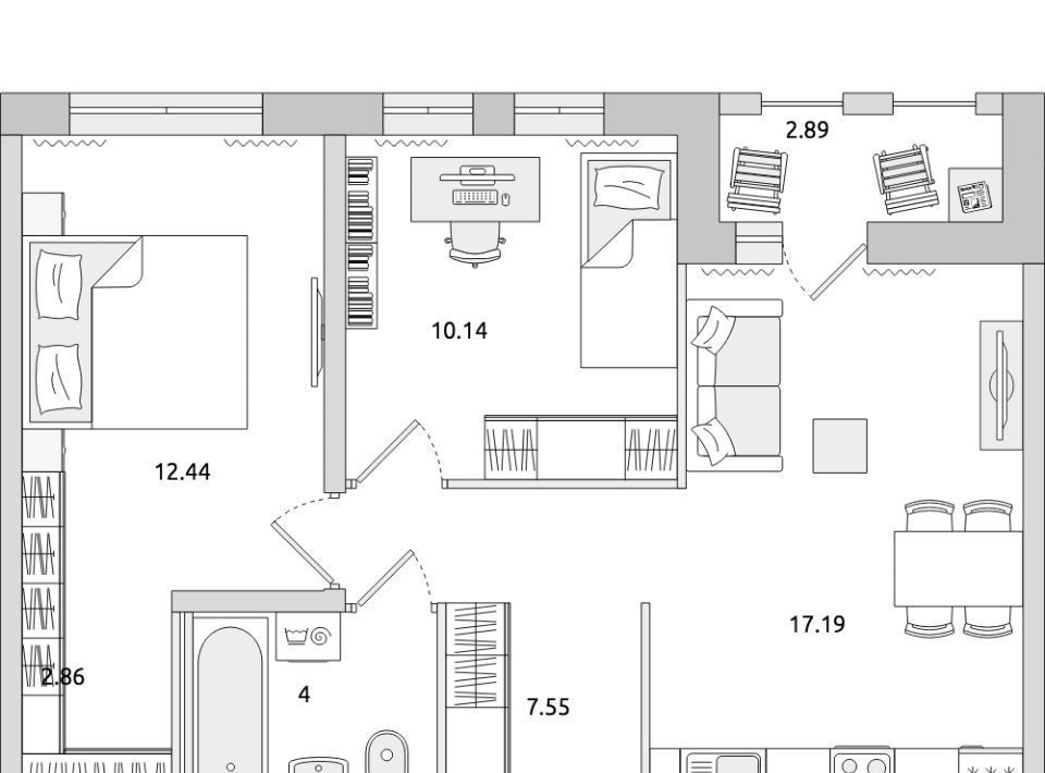 квартира р-н Всеволожский г Мурино ул Шоссе в Лаврики 53к/1 Девяткино фото 1