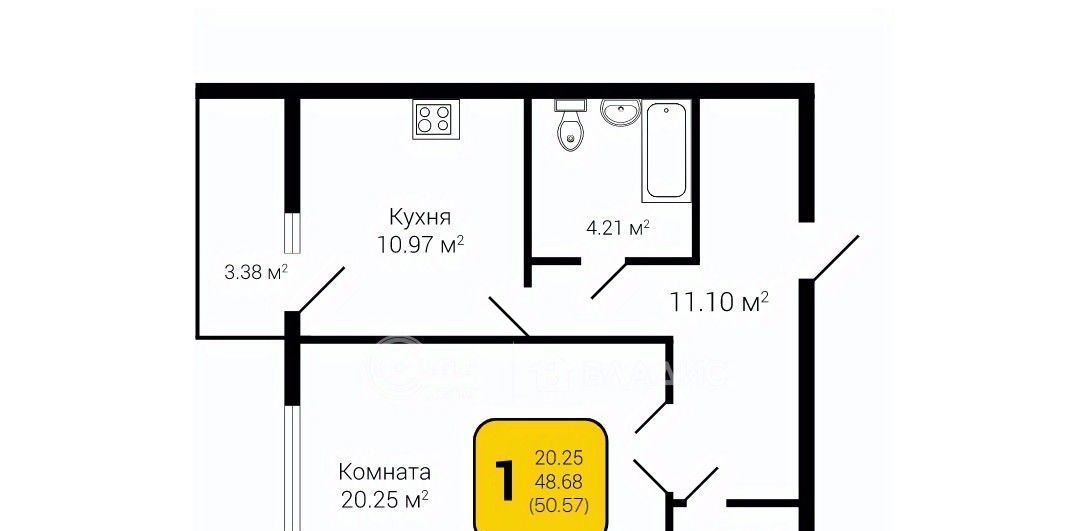 квартира г Воронеж р-н Коминтерновский пер Здоровья 90г/1к 1 фото 1