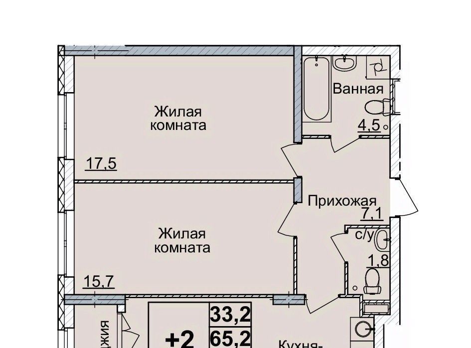 квартира г Нижний Новгород Горьковская ЖК «Горизонты Нижнего» фото 1