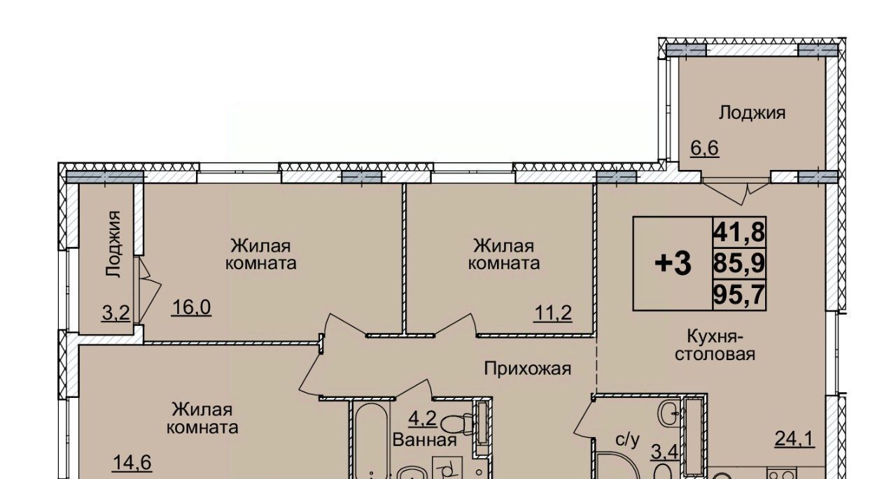 квартира г Нижний Новгород Горьковская ЖК «Горизонты Нижнего» фото 1