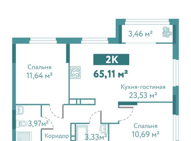 р-н Ленинский дом 10к 1 блок 2 фото