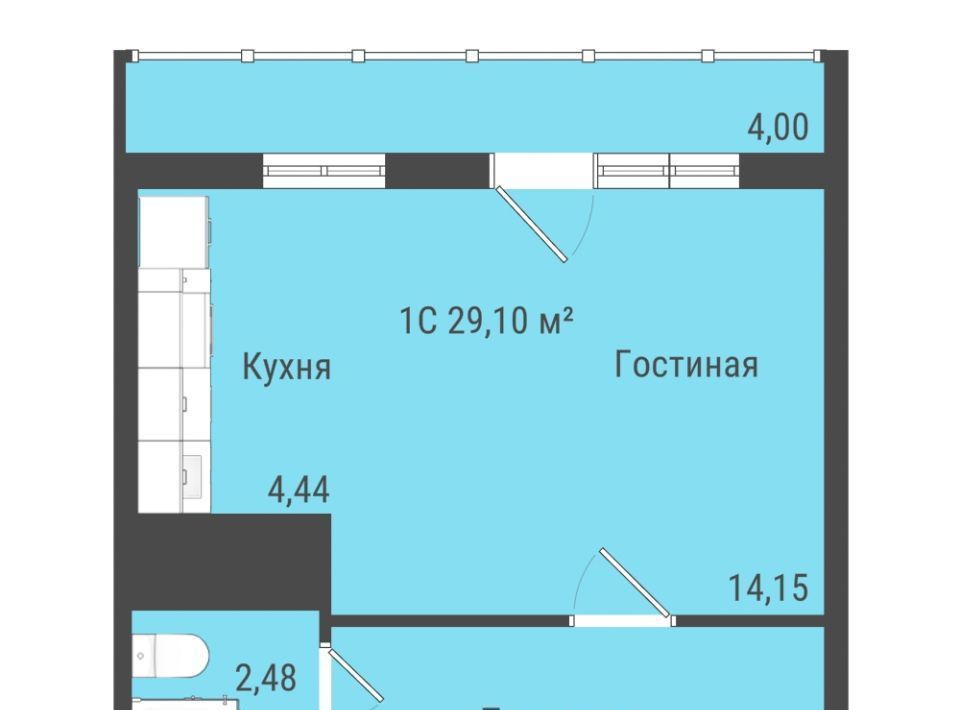 квартира р-н Завьяловский с Октябрьский тракт Гольянский фото 1