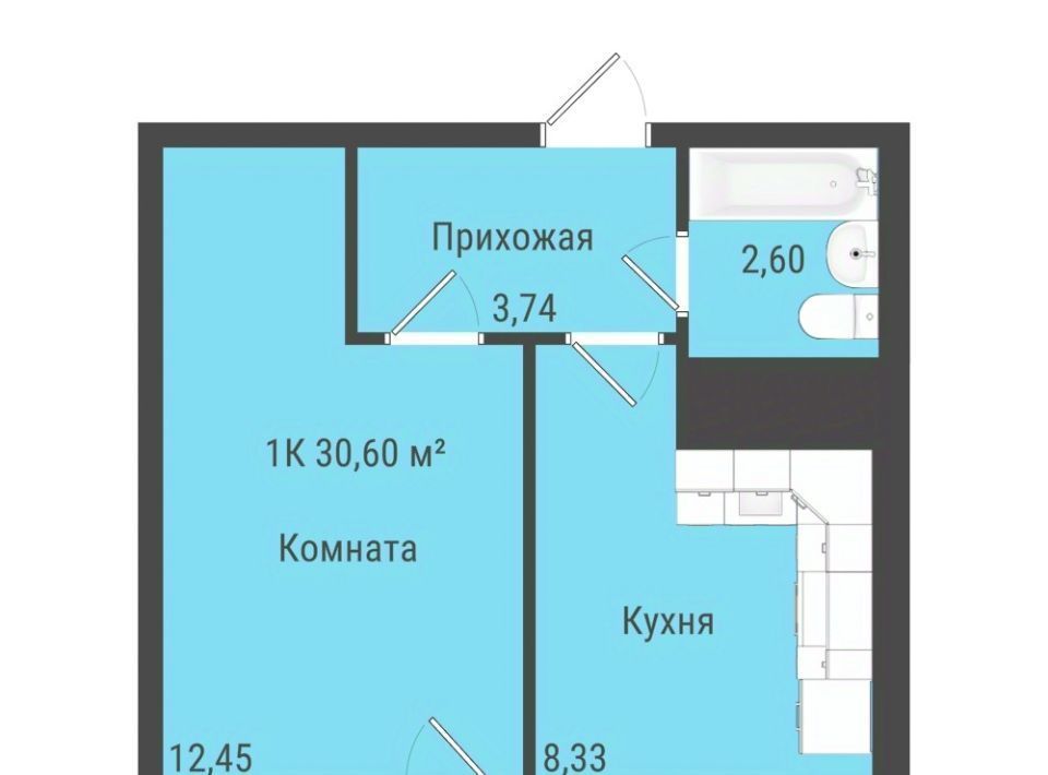 квартира р-н Завьяловский с Октябрьский Лесная гавань экопарк фото 1