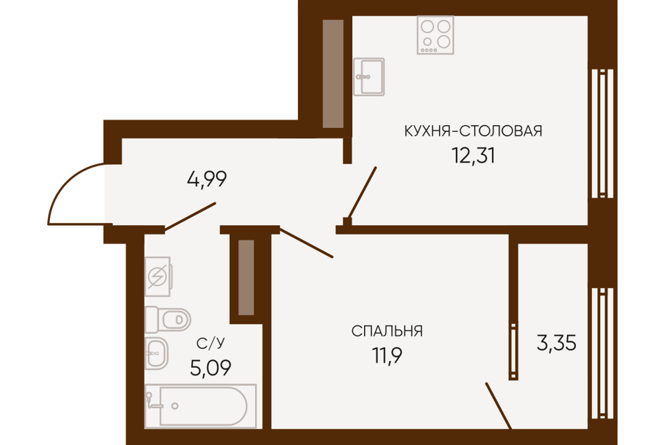 квартира г Екатеринбург ул Ляпустина 3 Екатеринбург, муниципальное образование фото 1