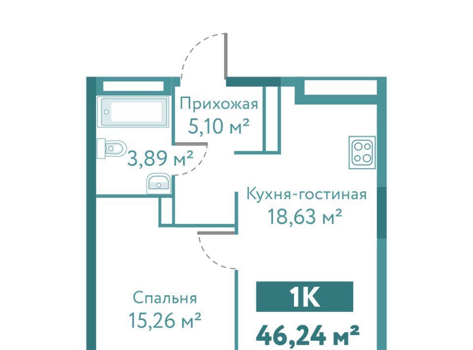 квартира г Тюмень р-н Ленинский ул Павла Никольского 10к 1 блок 2 фото 1