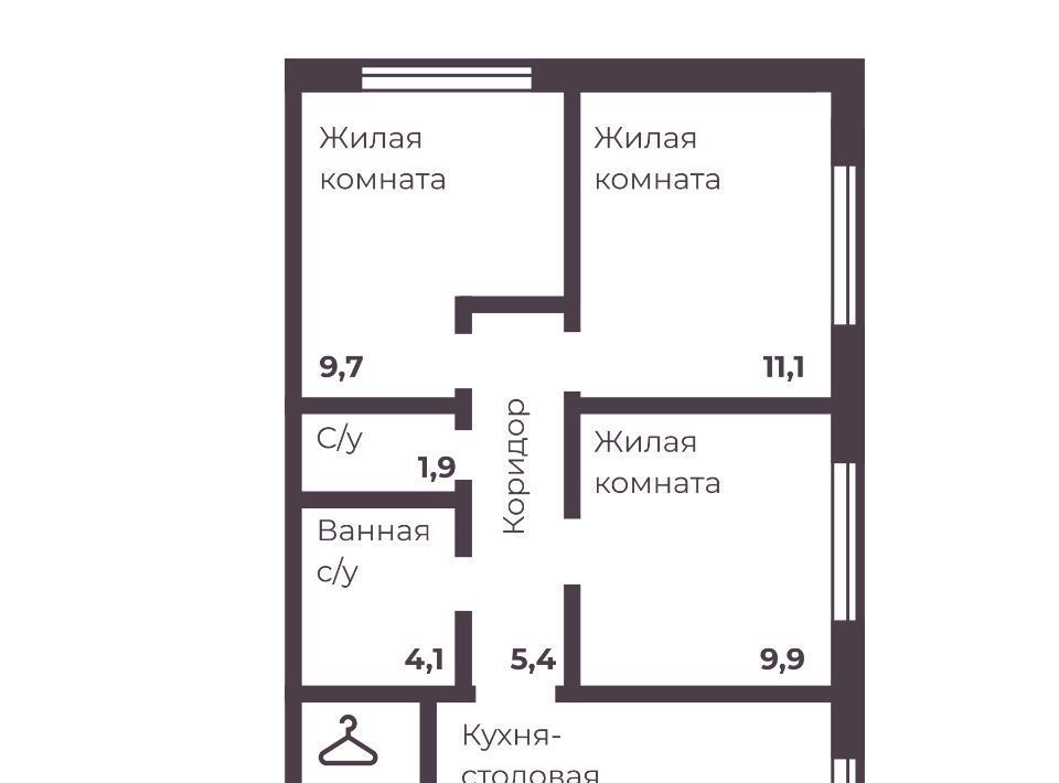 квартира г Челябинск р-н Тракторозаводский ЖК Ленина 4 фото 1