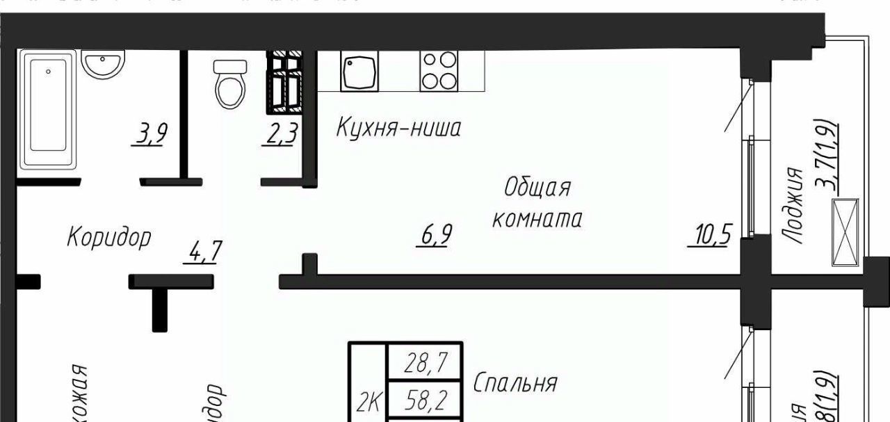 квартира р-н Тосненский п Тельмана ЖК «Сибирь» Тельмановское с/пос, Шушары фото 1