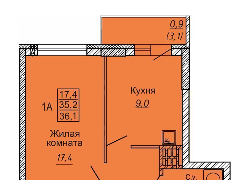 квартира г Новосибирск ЖК «Новые Матрёшки» Площадь Маркса фото 1