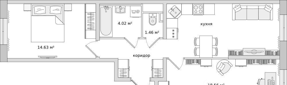 квартира р-н Всеволожский п Бугры ЖК Новые Горизонты Девяткино фото 1