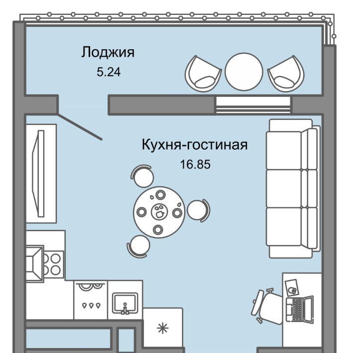 квартира г Ульяновск р-н Заволжский Новый Город ЖК Юлла 10-й кв-л фото 1