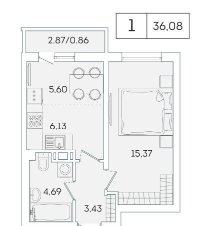 квартира р-н Всеволожский г Мурино ул Екатерининская 3 Девяткино фото 6