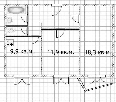 квартира г Пенза Пенза-2 ул Ладожская 53 Октябрьский район фото 12