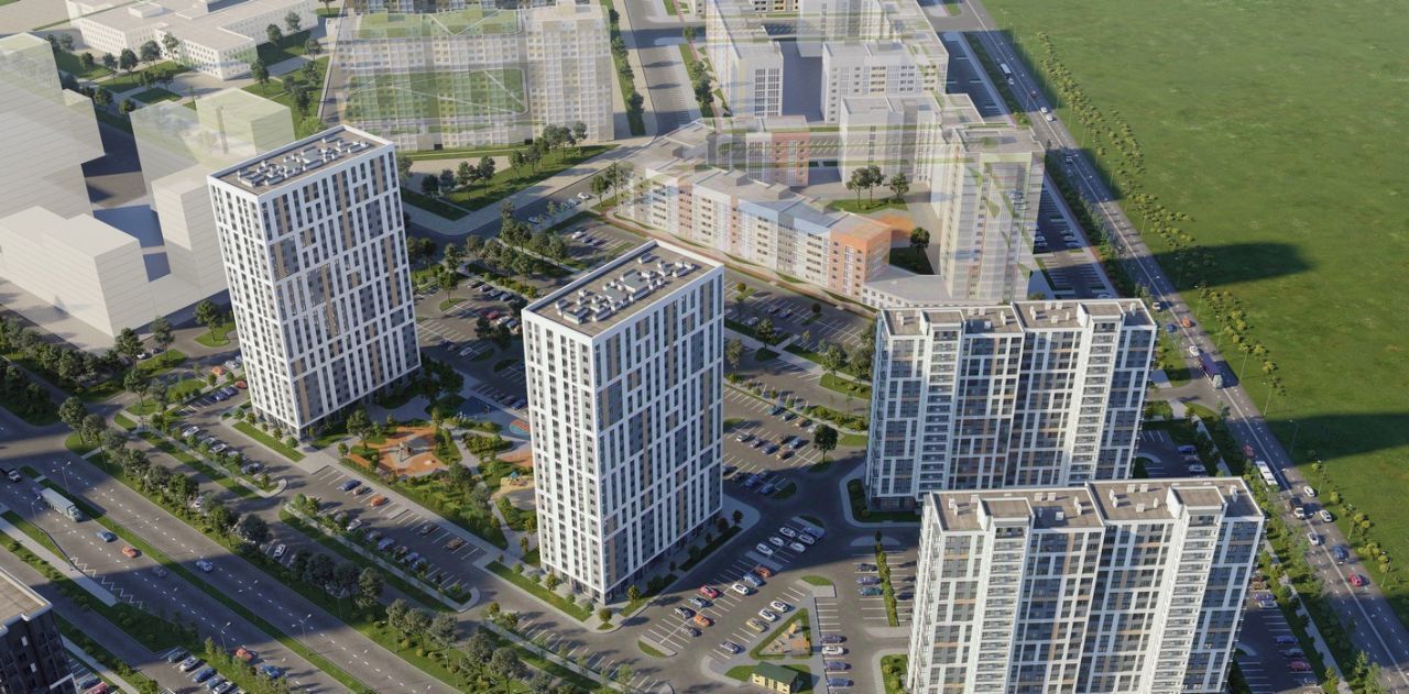 квартира г Тюмень р-н Калининский Тюменская Слобода мкр, Прео жилой комплекс фото 2