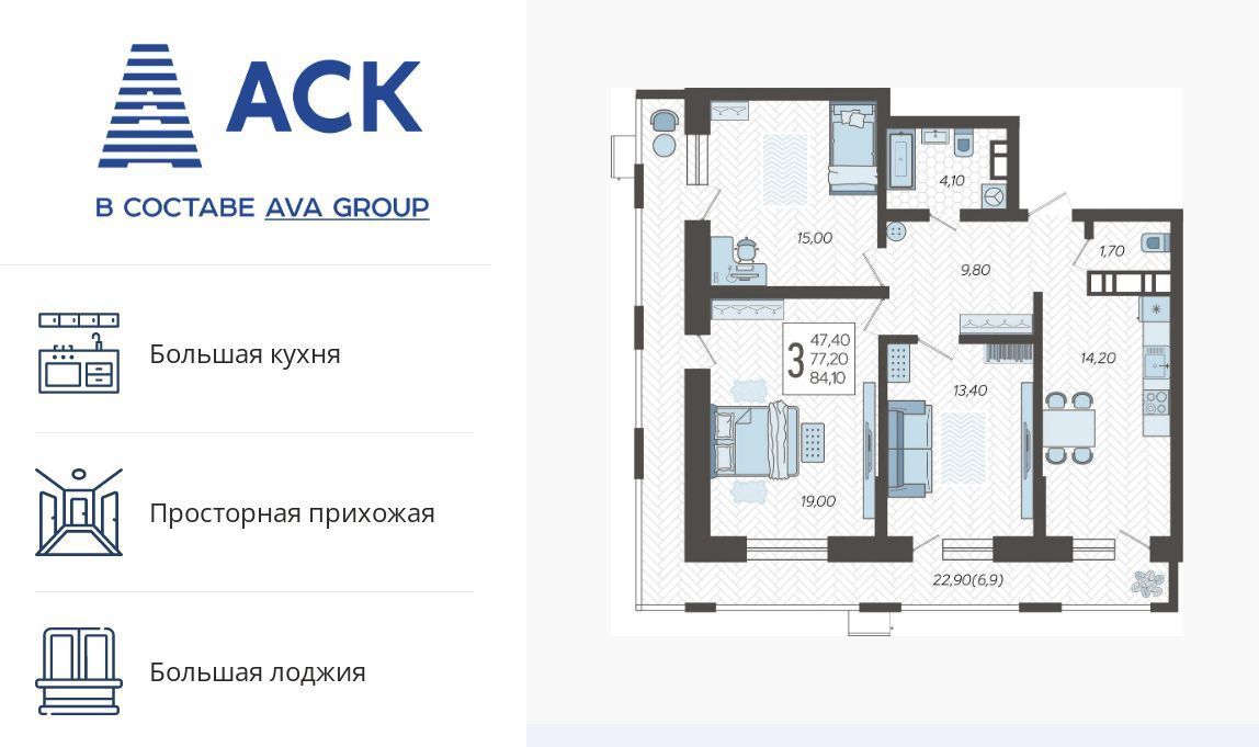 квартира г Краснодар р-н Прикубанский микрорайон 9-й километр ул Ярославская 115/3 фото 1