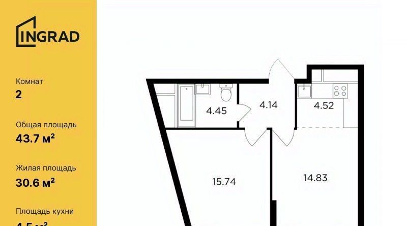 квартира г Москва Давыдково ул Петра Алексеева 14 фото 1