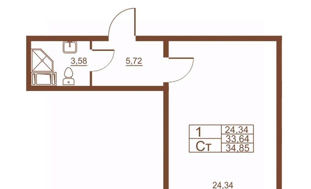 квартира г Санкт-Петербург п Шушары ш Московское 262к/4 Шушары фото 1