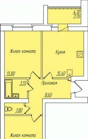 квартира г Чебоксары р-н Калининский ул Анатолия Игумнова 28 фото 1