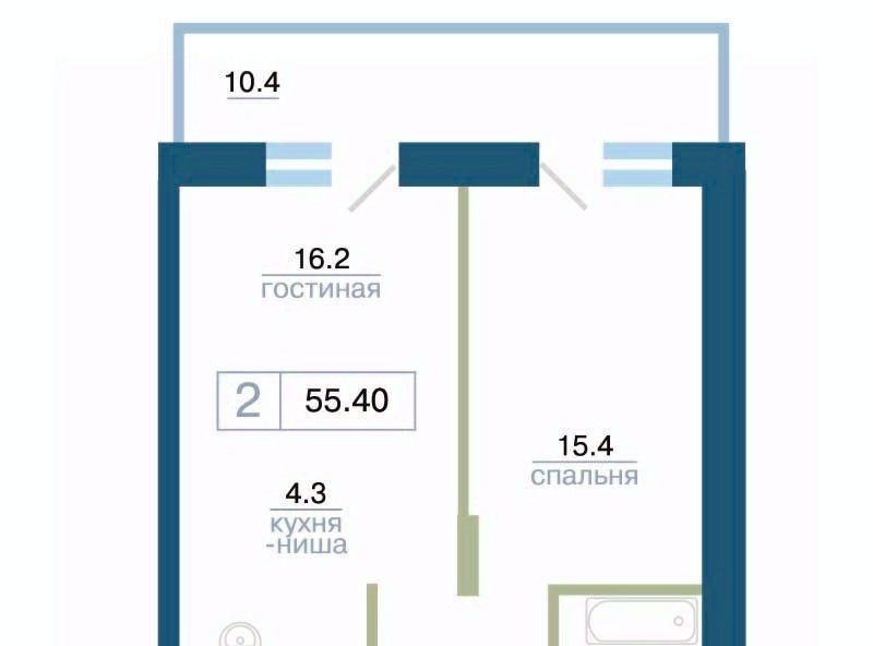 квартира г Красноярск р-н Железнодорожный ул Профсоюзов 2 фото 1