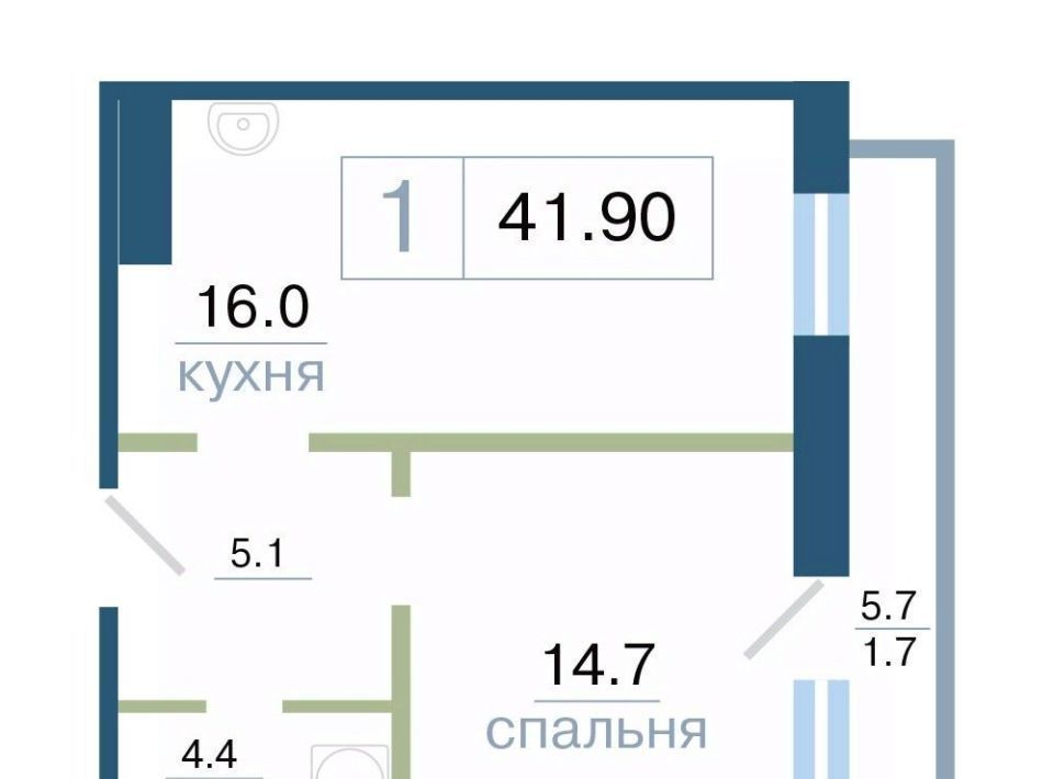 квартира г Красноярск р-н Железнодорожный ул Дубровинского фото 1