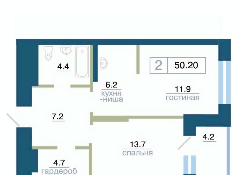 квартира г Красноярск р-н Железнодорожный ул Профсоюзов 2 фото 1