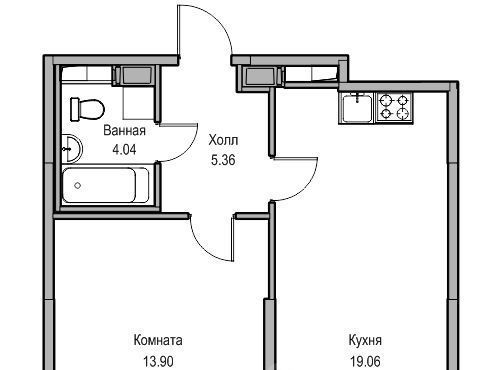 квартира г Санкт-Петербург пр-кт Юнтоловский Беговая фото 1