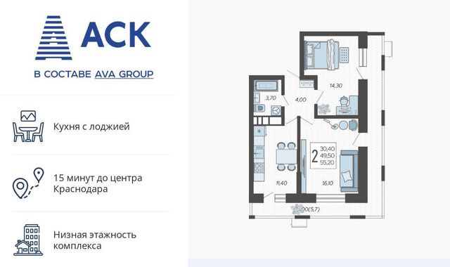 р-н Прикубанский микрорайон 9-й километр ул Ярославская 115/4 фото