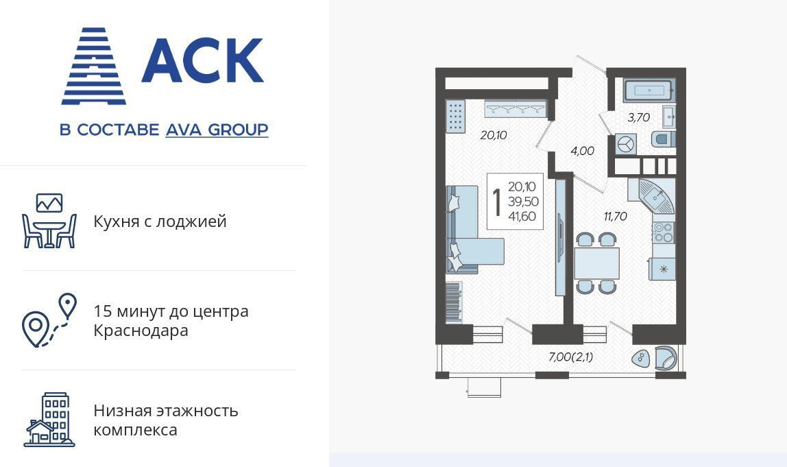 квартира г Краснодар р-н Прикубанский микрорайон 9-й километр ул Ярославская 115/4 фото 1