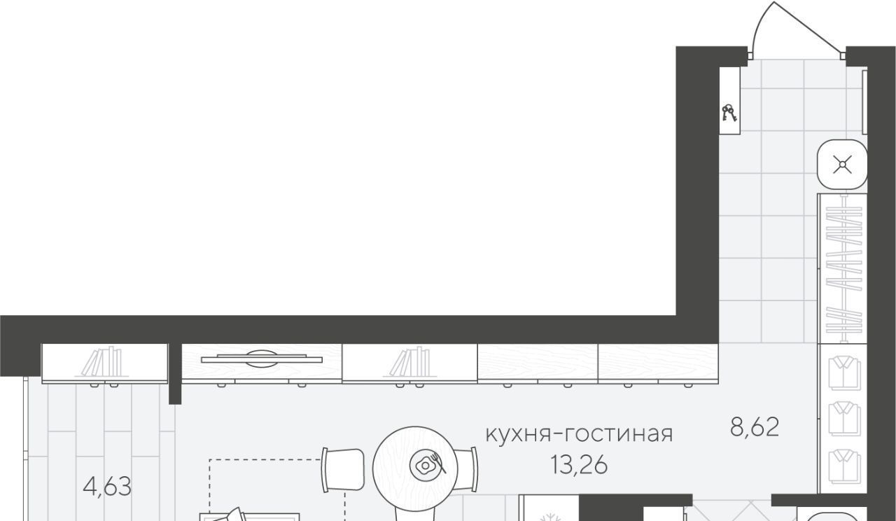 квартира г Тюмень р-н Калининский ул Василия Малкова 10 фото 1