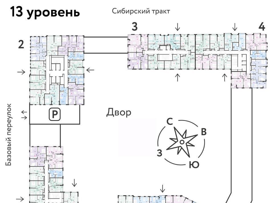 квартира г Екатеринбург микрорайон Сибирский Сибирский Сад жилой комплекс, Ботаническая фото 2