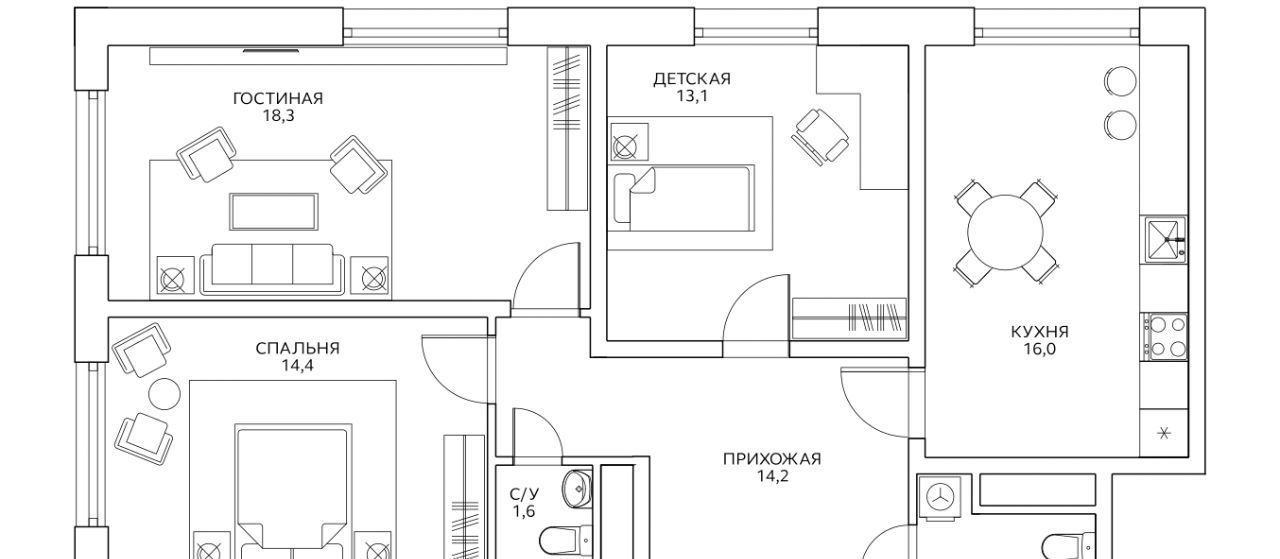 квартира г Москва метро Беговая ул Маргелова 3к/5 фото 1