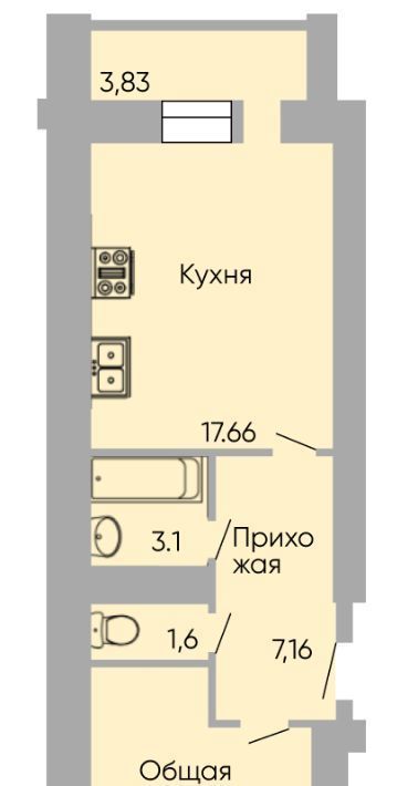 квартира г Ростов-на-Дону р-н Пролетарский Александровка ЖК «Сиреневый квартал» фото 1