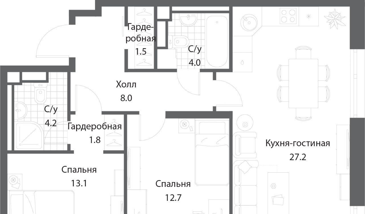 квартира г Москва метро Технопарк пр-кт Лихачёва 22 фото 2