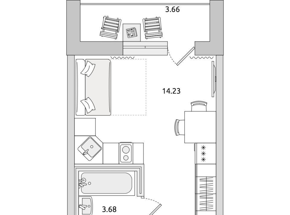 квартира р-н Всеволожский п Бугры ул Тихая 3к/6 Девяткино фото 1