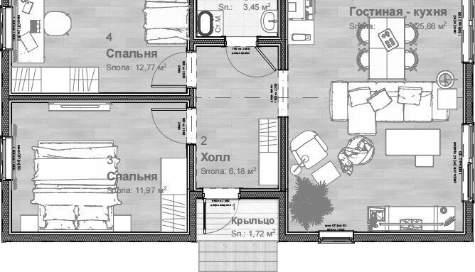 дом городской округ Одинцовский д Марьино 5-я линия, 8 фото 2