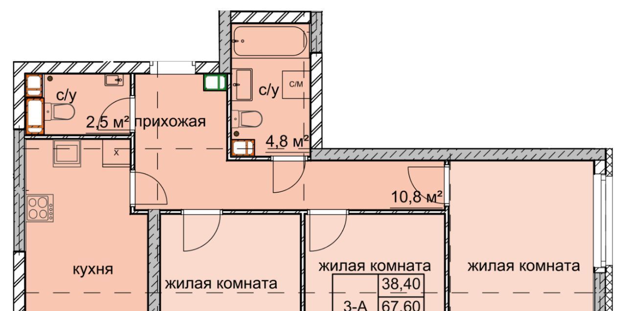 квартира г Нижний Новгород Комсомольская ул Дружаева 30 фото 1