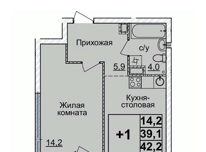 квартира г Нижний Новгород Горьковская ЖК «Горизонты Нижнего» фото 1