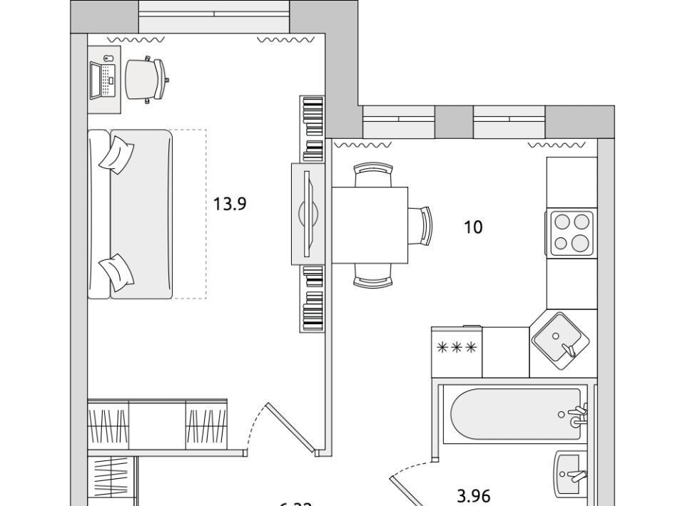 квартира р-н Всеволожский г Мурино ул Шоссе в Лаврики 53к/1 Девяткино фото 1