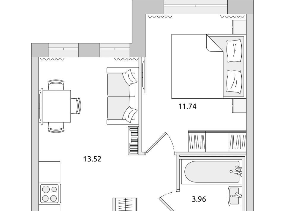 квартира р-н Всеволожский г Мурино ул Шоссе в Лаврики 51к/1 Девяткино фото 1