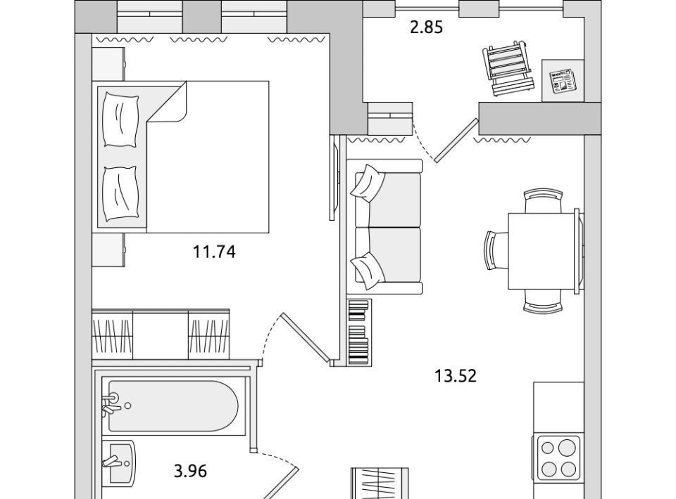 квартира р-н Всеволожский г Мурино ул Шоссе в Лаврики 53к/1 Девяткино фото 1