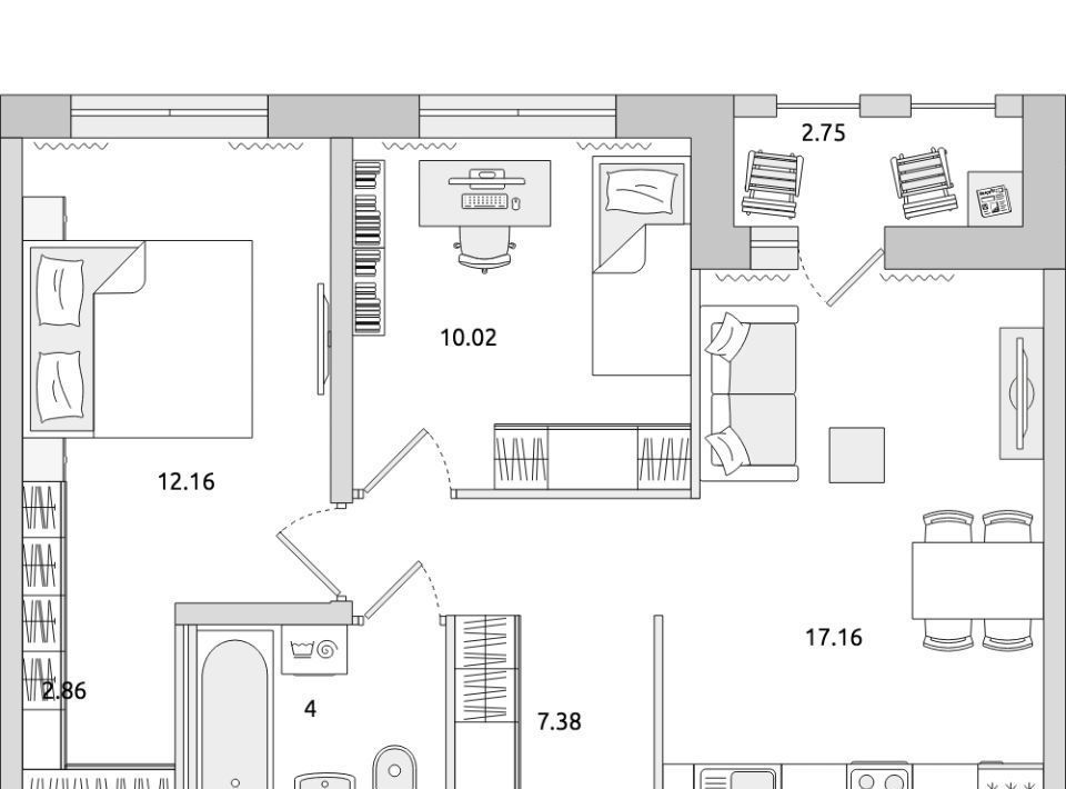 квартира р-н Всеволожский г Мурино ул Шоссе в Лаврики 53к/2 Девяткино фото 1