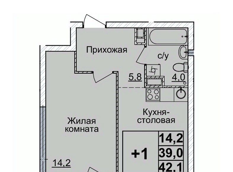 квартира г Нижний Новгород Горьковская ЖК «Горизонты Нижнего» фото 1