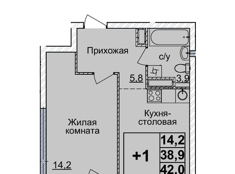 квартира г Нижний Новгород Горьковская ЖК «Горизонты Нижнего» фото 1