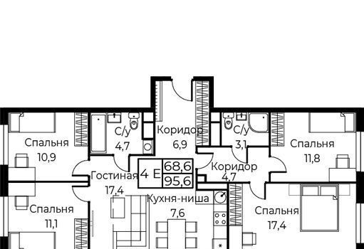 квартира г Москва ул Намёткина 10д Воронцовская фото 3