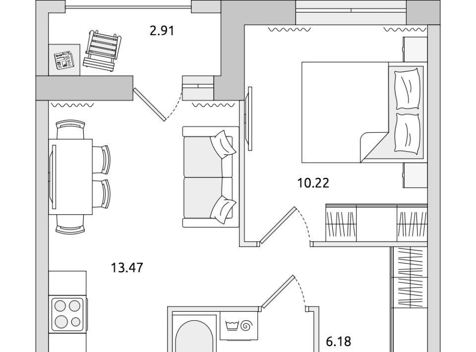 квартира р-н Всеволожский г Мурино ул Шоссе в Лаврики 51к/1 Девяткино фото 1