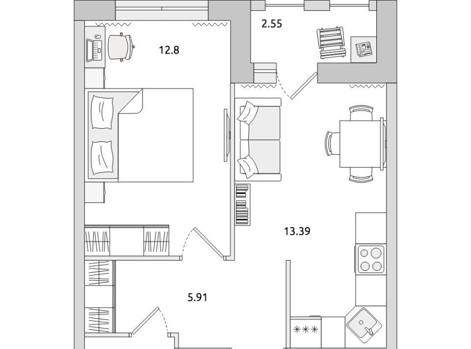 квартира р-н Всеволожский г Мурино ул Шоссе в Лаврики 53к/2 Девяткино фото 1