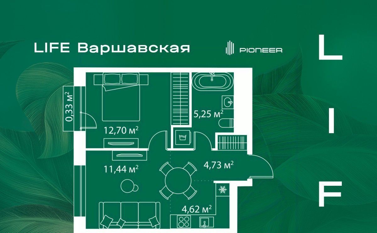 квартира г Москва метро Варшавская пер 2-й Котляковский 1с/4 фото 1