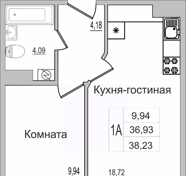 квартира р-н Псковский д Борисовичи ул Героя России Досягаева 5 Завеличенская волость фото 1