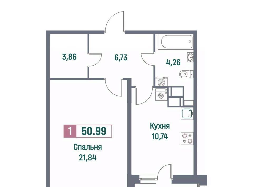 квартира р-н Всеволожский г Мурино пр-кт Ручьевский 1/24 Девяткино фото 1