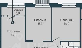 квартира г Нижний Новгород р-н Советский Резиденция жилой комплекс фото 1