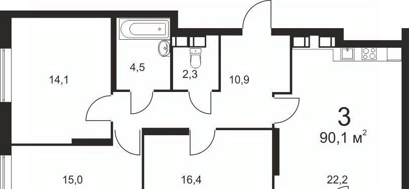 квартира г Нижний Новгород Парк культуры Мончегорский ул Маковского 25 фото 1